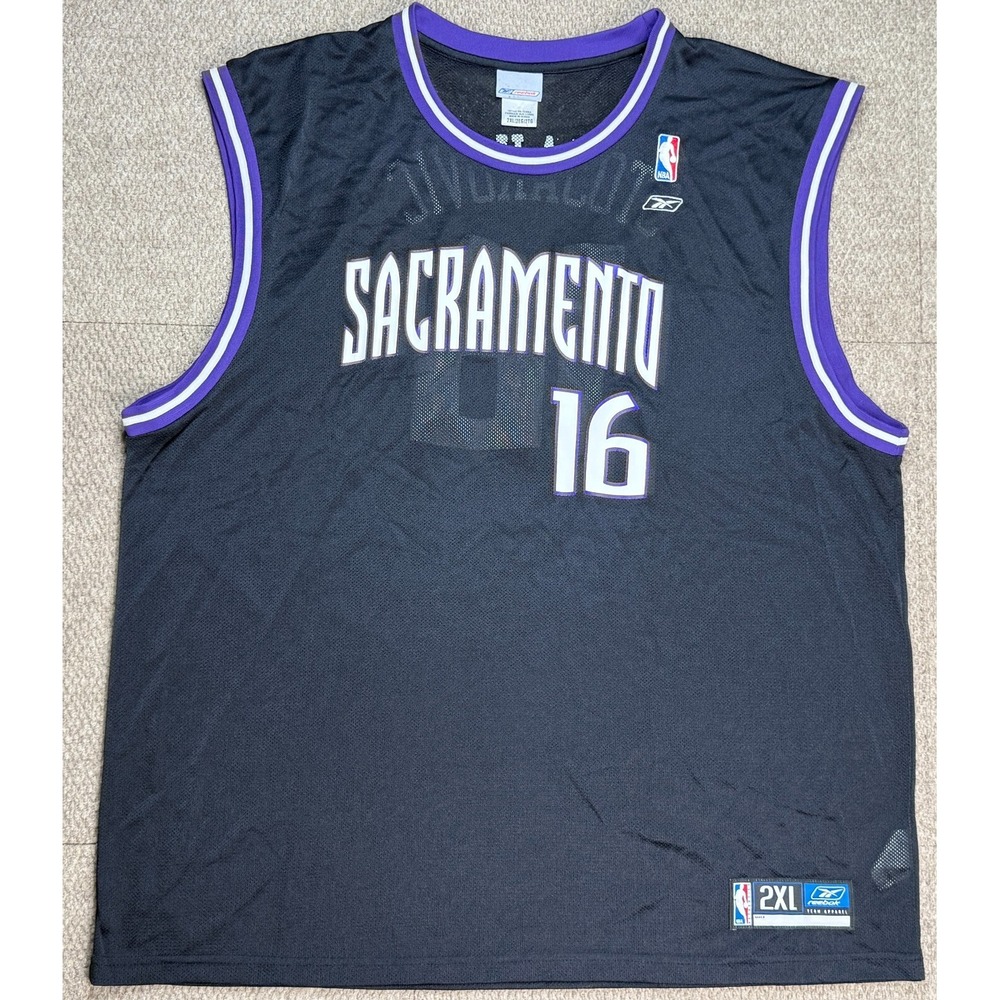 Reebok Vintage NBA Sacramento Kings #16 Peja Stojakovic‎ Jersey Size 2XL